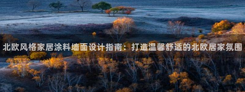 和记国际官网官网：北欧风格家居涂料墙面设计指南：打造温馨舒适的北欧居家氛围