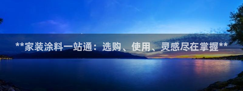 和记hj：**家装涂料一站通：选购、使用、灵感尽在掌握**