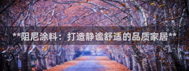 和记港口：**阻尼涂料：打造静谧舒适的品质家居**