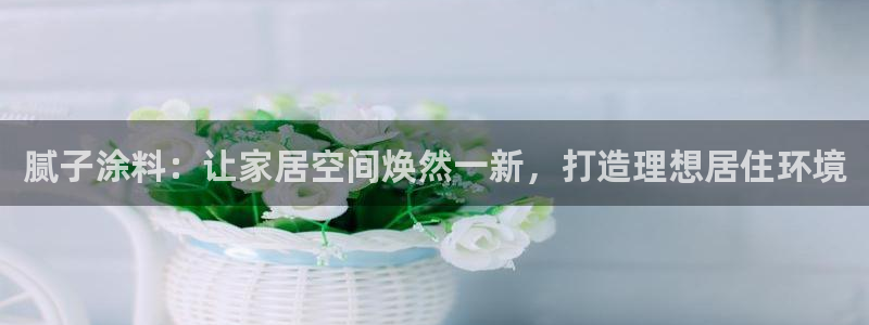 官方和记国际平台登录：腻子涂料：让家居空间焕然一新，打造理想居住环境