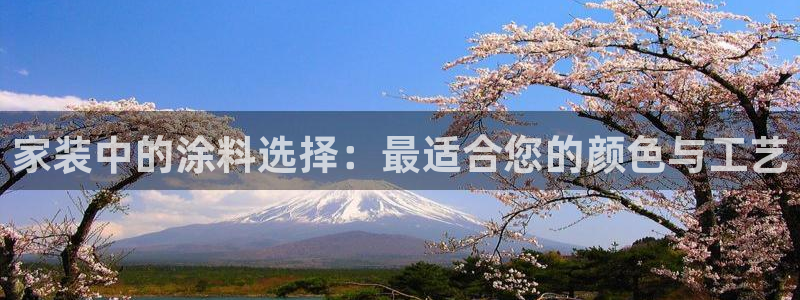 官方和记国际平台登录：家装中的涂料选择：最适合您的颜色与工艺