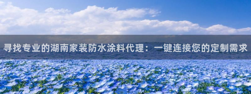 和记2017app：寻找专业的湖南家装防水涂料代理：一键连接您的定制需求