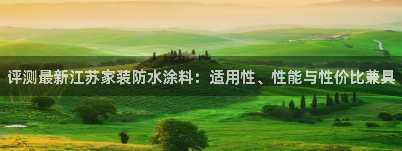 和记平台官网：评测最新江苏家装防水涂料：适用性、性能与性价比